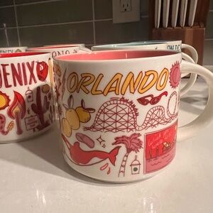 Orlando Themed Mug - Red and White